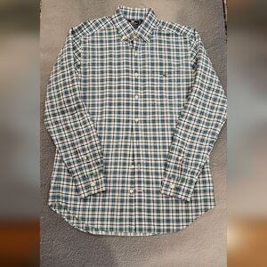 Vineyard Vines Blue and Green Plaid Button Down Shirt